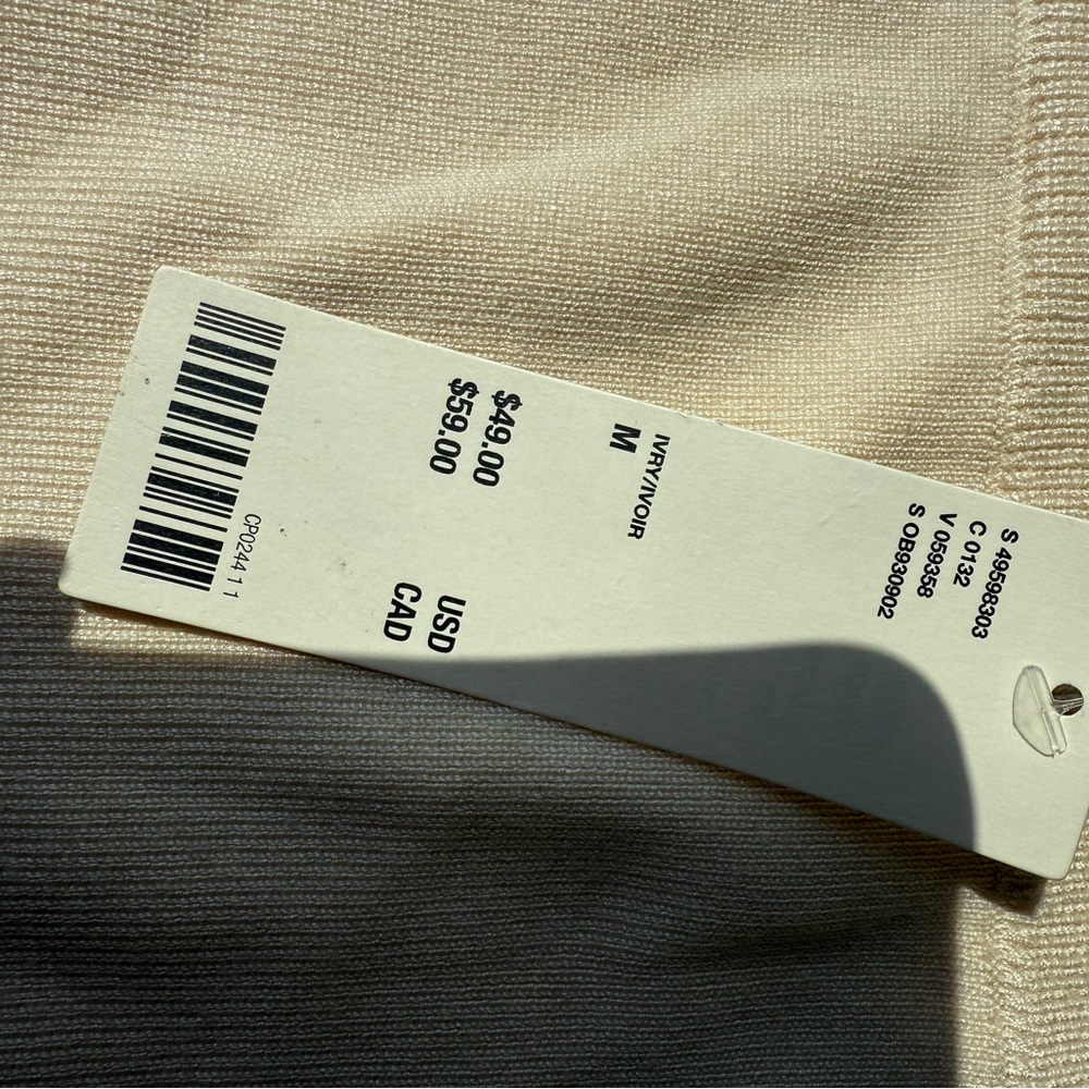 Urban Outfitters Ivory Ruffle Trim Cardigan Set with strapless Top - Picture 15 of 16